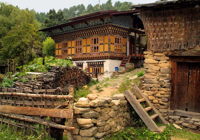Traditional Bhutanese house